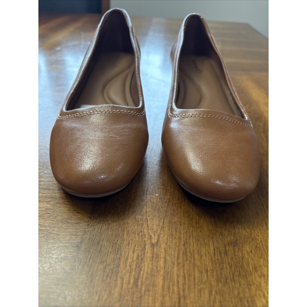 Women's Baretraps Covette Casual‎ Wedge Heel Size 10 Rich Congnac Brown EUC - Picture 2 of 9